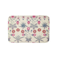 William Morris Daisy Floral Pattern Red Orange