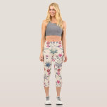 William Morris Daisy Floral Pattern Red Orange Capri Leggings<br><div class="desc">William Morris Daisy Floral Pattern Red Orange</div>