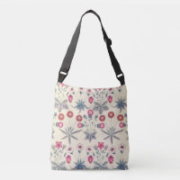 William Morris Daisy Floral Pattern Red Orange