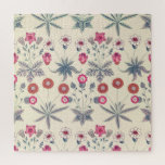 William Morris Daisy Floral Pattern Red Orange Jigsaw Puzzle<br><div class="desc">William Morris Daisy Floral Pattern Red Orange</div>