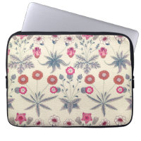 William Morris Daisy Floral Pattern Red Orange