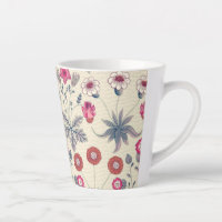 William Morris Daisy Floral Pattern Red Orange