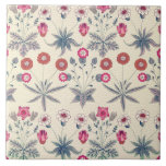 William Morris Daisy Floral Pattern Red Orange Tile<br><div class="desc">William Morris Daisy Floral Pattern Red Orange</div>
