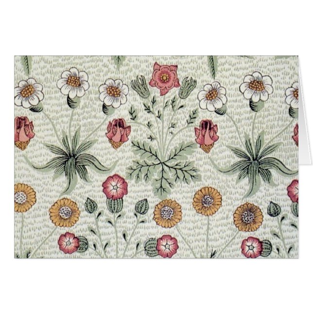 William Morris Daisy Floral Wallpaper Pattern (Front Horizontal)