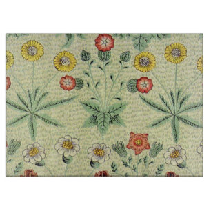 William Morris Daisy Floral Wallpaper Pattern Cutting Board