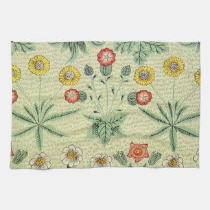William Morris Daisy Floral Wallpaper Pattern Tea Towel