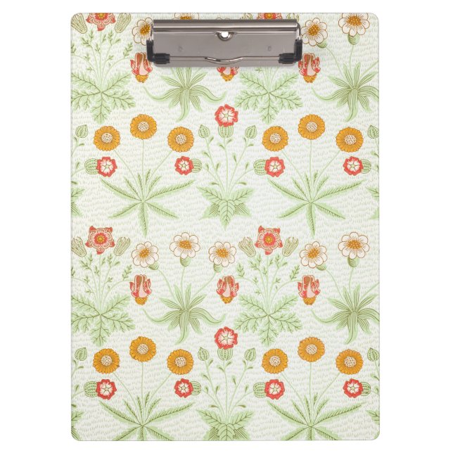William Morris Daisy Vintage Botanical Pattern Clipboard (Front)