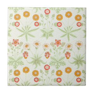 William Morris Daisy Vintage Botanical Pattern Tile