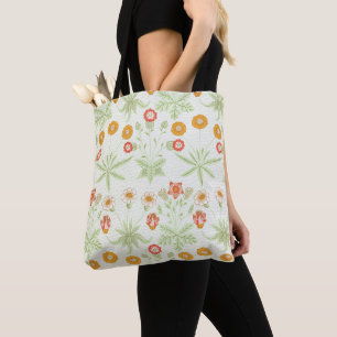 William Morris Daisy Vintage Botanical Pattern Tote Bag