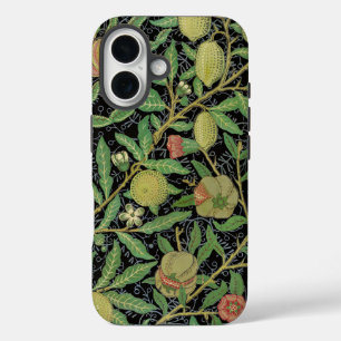 William Morris Dark Pomegranate Fruit Pattern iPhone 16 Case