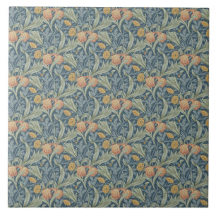 William Morris Decorative Art Iris Pattern Tile