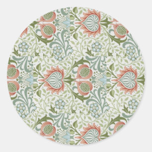 William Morris Decorative Art Persian Pattern Classic Round Sticker