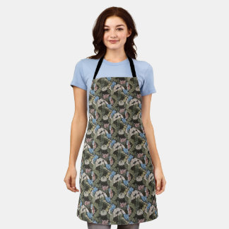 William Morris Decorative Art Wreath Pattern Apron