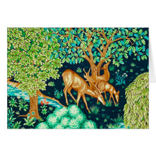 William Morris Deer by a Brook Tapestry Print