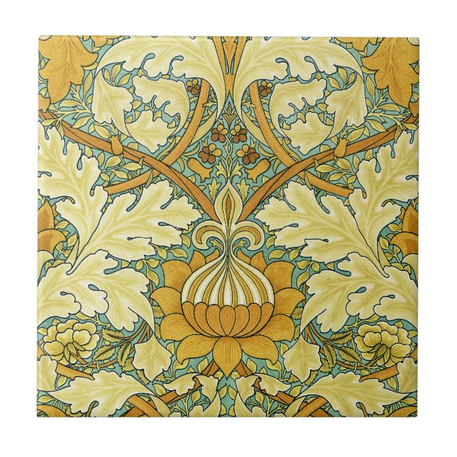 William Morris Design #11 Tile (Front)