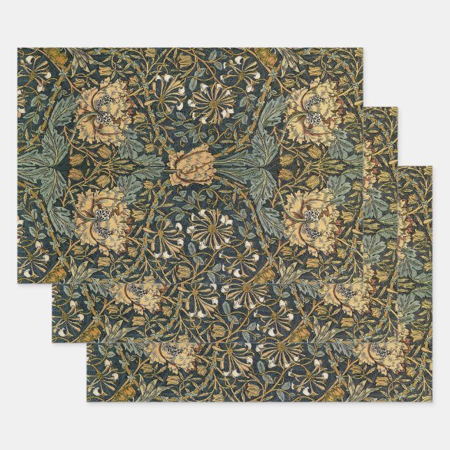William Morris Design #7 Wrapping Paper Sheet (Set)