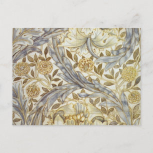 William Morris design, African Marigold Postcard