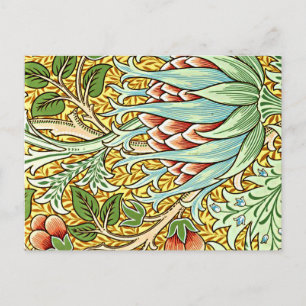 William Morris design, Artichoke Postcard