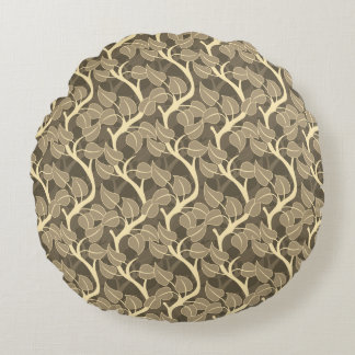 William Morris design,Arts and Craft,botanical, pa Round Cushion