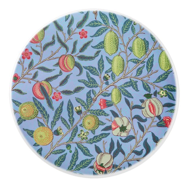 William Morris Design - Ceramic Knob (Front)