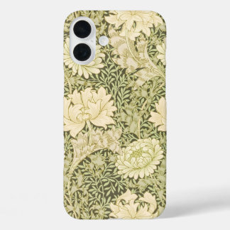 William Morris design in green iPhone 16 Plus Case