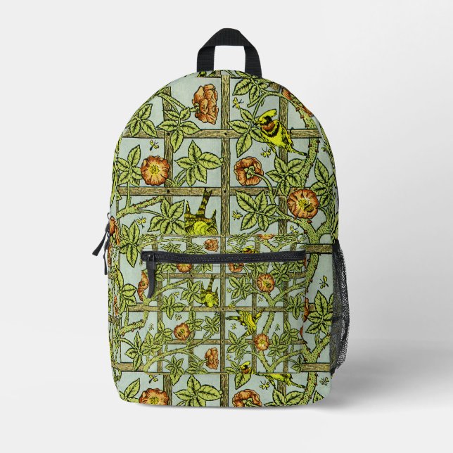 William Morris Design No. 5 Printed Backpack (Front)