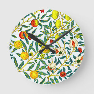 William Morris Design Round Clock