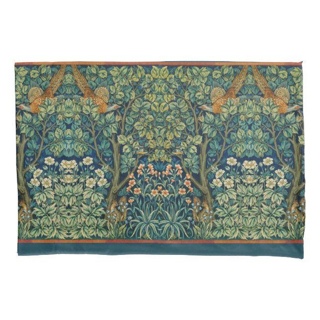 William Morris Design Vintage Style  Pillowcase (Front)