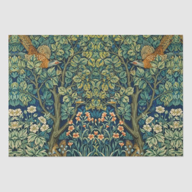 William Morris Design Vintage Style  Tissue Paper (Front)