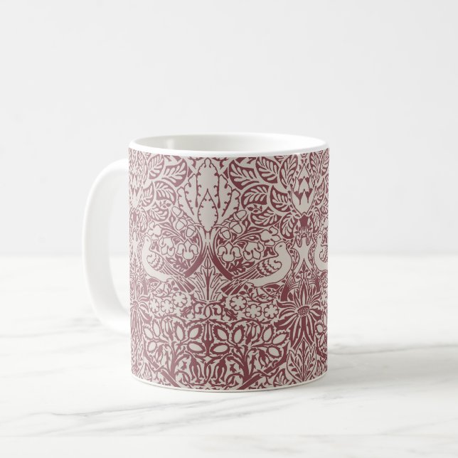 William Morris' Dove and Rose Coffee Mug (Front Left)