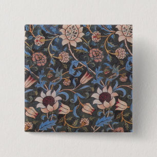 William Morris Evenlode Pattern: Vintage Moody 15 Cm Square Badge