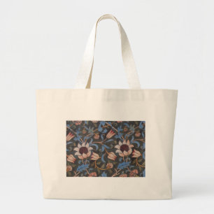 William Morris Evenlode Pattern: Vintage Moody Large Tote Bag