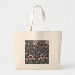 William Morris Evenlode Pattern: Vintage Moody Large Tote Bag