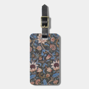 William Morris Evenlode Pattern: Vintage Moody Luggage Tag