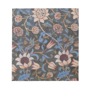 William Morris Evenlode Pattern: Vintage Moody Notepad