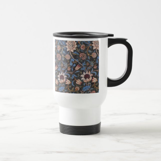 William Morris Evenlode Pattern: Vintage Moody Travel Mug (Right)