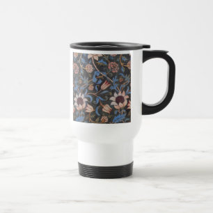 William Morris Evenlode Pattern: Vintage Moody Travel Mug