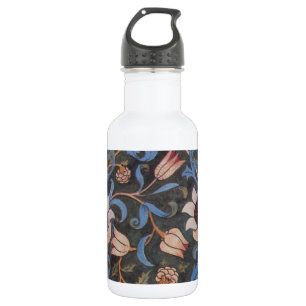 William Morris Evenlode Textile Floral Art 532 Ml Water Bottle