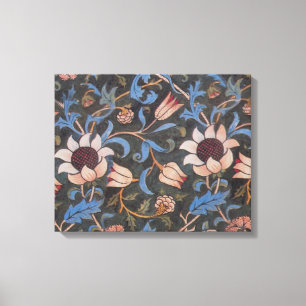 William Morris Evenlode Textile Floral Art Canvas Print