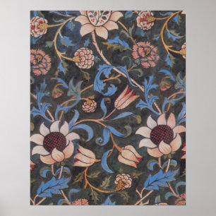 William Morris Evenlode Textile Floral Art Poster