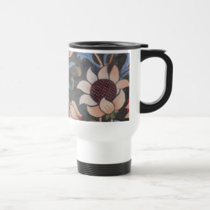 William Morris Evenlode Textile Floral Art Travel Mug