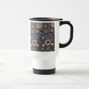 William Morris Evenlode Textile Floral Art Travel Mug