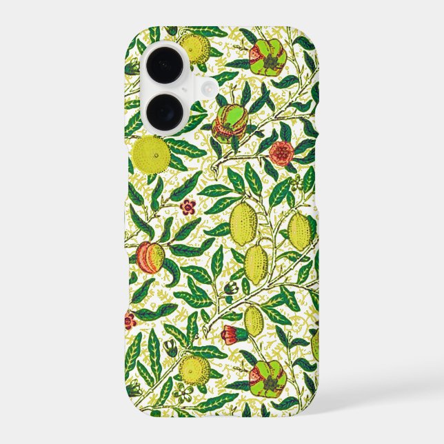 William Morris Exotic Fruit, Lemon Yellow  (Back)