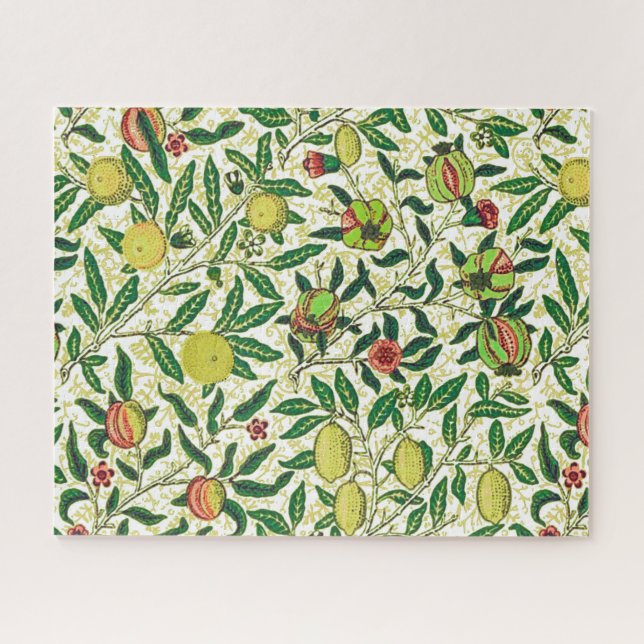 William Morris Exotic Fruit, Lemons & Pomegranates Jigsaw Puzzle (Horizontal)