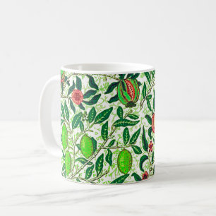 William Morris Exotic Fruit, Lime Green Coffee Mug