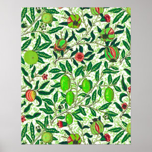 William Morris Exotic Fruit, Limes and  Peaches  Poster
