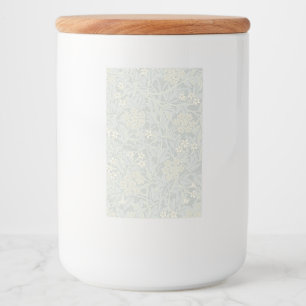 William Morris Faded Jasmine Storage Container Food Label