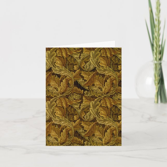 William Morris Fine Floral Wallpaper Pattern Card (Front)