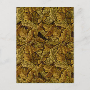 William Morris Fine Floral Wallpaper Pattern Postcard