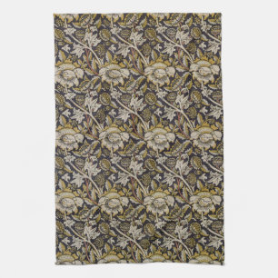 William Morris Fine Floral Wallpaper Pattern Tea Towel